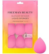 Freeman 8 Count Blender Bender Makeup Sponge Set, For Liquid &amp; Cream Foundation, Precision Makeup...