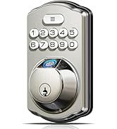 Veise Fingerprint Door Lock, Keyless Entry, Auto Lock, Electronic Keypad Deadbolt for Front Door,...
