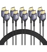 ZeniKon 8K Ultra Thin HDMI Cable 6.6FT 5-Pack, 48Gbps Slim HDMI 2.1 Cable Lightweight Flexible HD...