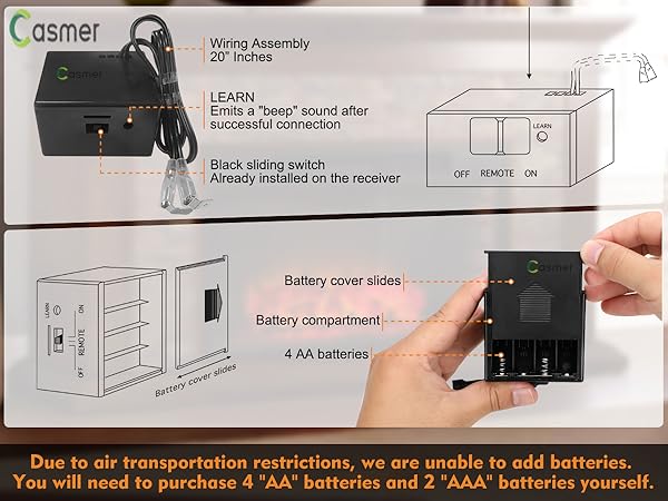  Fireplace remote control