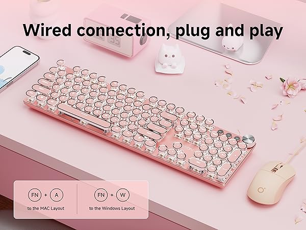 keyboard typewriter style gaming mechanical keyboard full size gaming keyboard