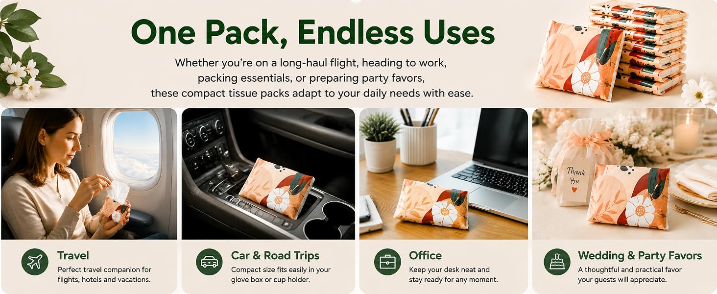 Travel Tissue Packs 