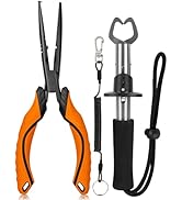 pullther fishing Fishing Tools Kit,Fishing Hook Remover Pliers, Fish Lip Gripper, Muti-Function F...