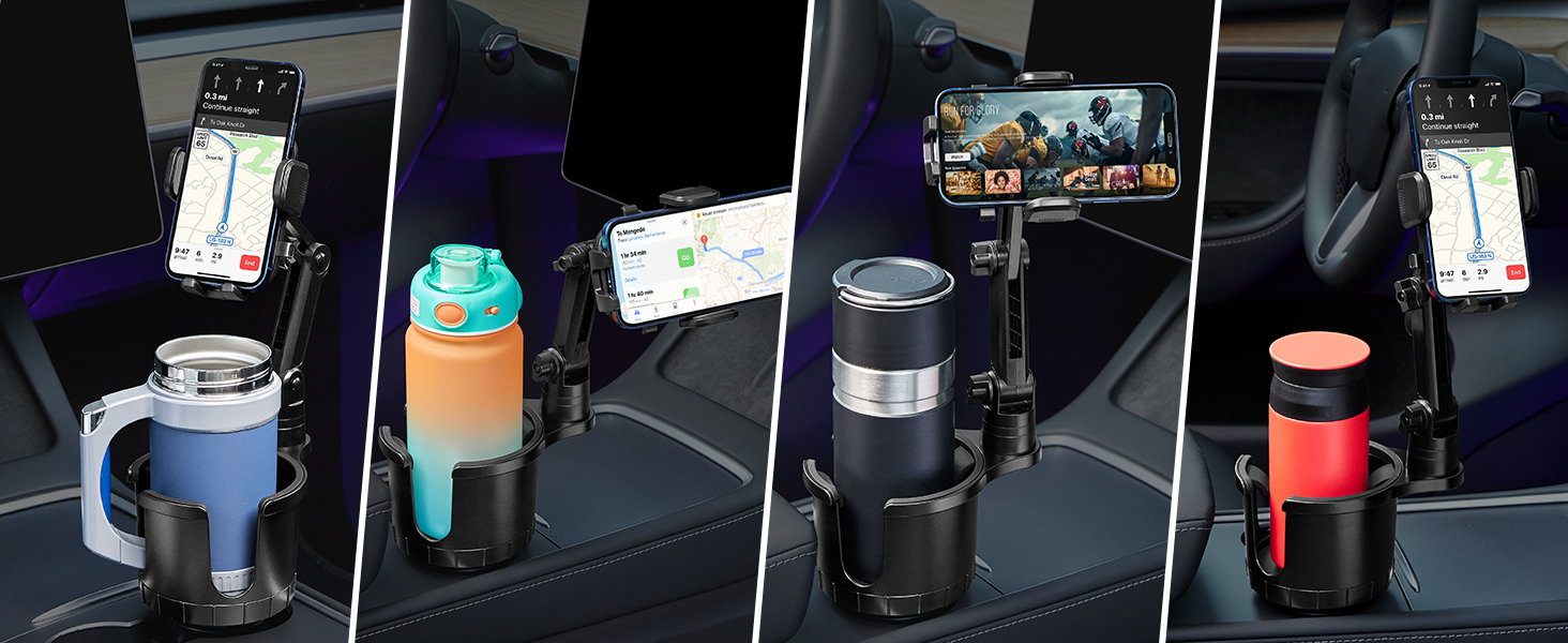 cupholder phone holder for car