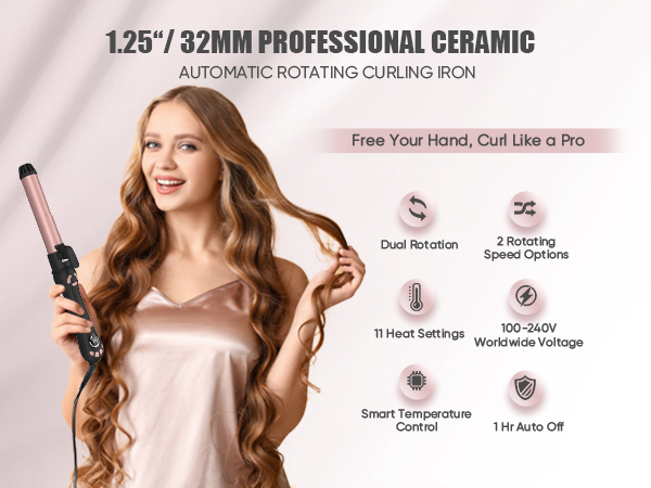 rotating curling iron