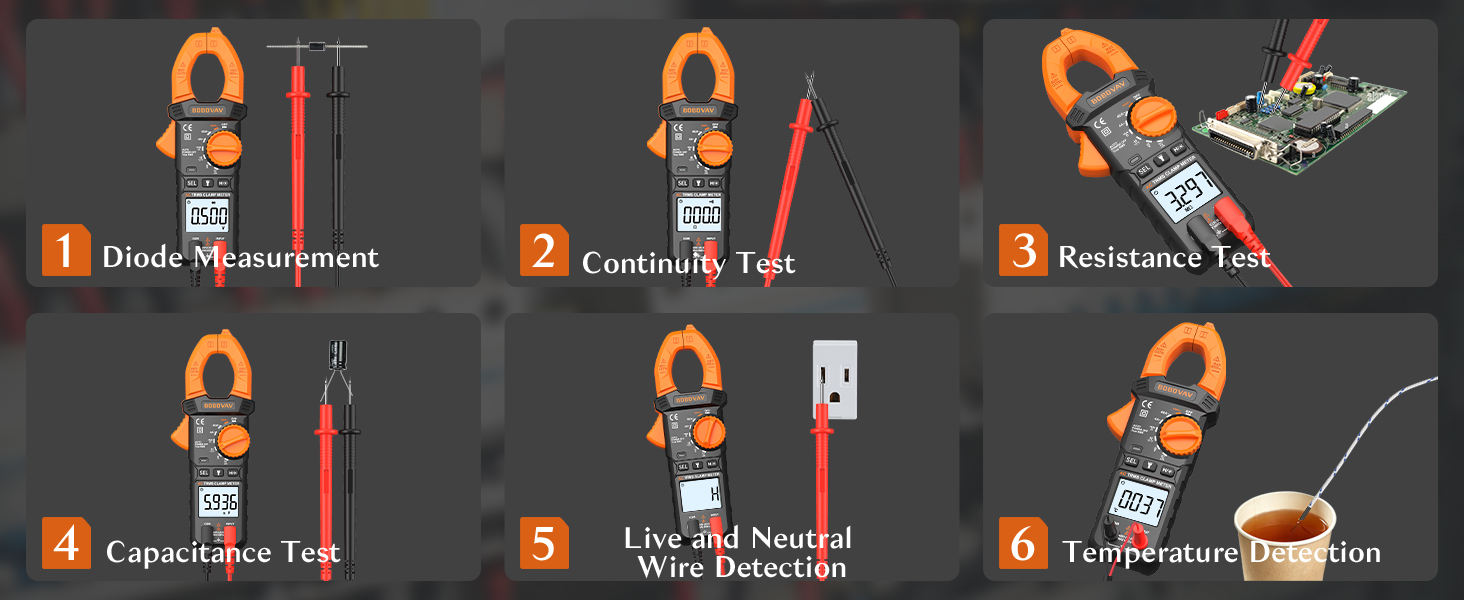 Function Demonstration of Amp Clamp Mete