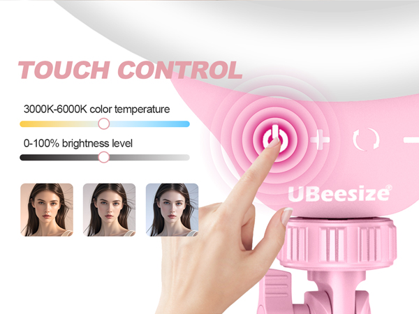 ring light with stand and phone holder