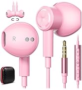 Wired Headphones Earphones for Laptop PC Chromebook, Noise Isolating Earbuds with 3.5mm Plug in A...