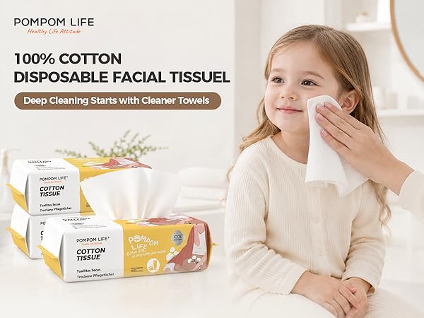 disposable face towel