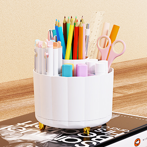 desk accessories for women,office desk organizer,rotating makeup organizer,pen organizer for desk