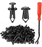 100PCS Nylon Body Fastener Rivets, Mudguard Clip Body Rivet Replacement Parts, Suitable for Multi...