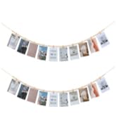 hanging photo display with clips