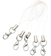 HODASHI 20Pcs Mobile Phone Rope Strap Charm Lariat Lanyard Phone Charms with Lobster Clasp Cords ...