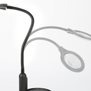 magnifier with light and stand