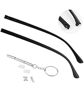 DOERDO 1 Pair Glasses Replacement Arms Double Tooth Universal Glasses Legs Replacement