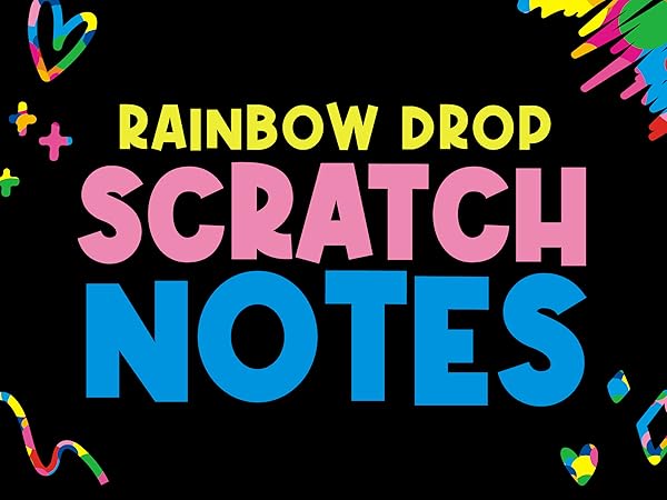 Colorful scratch notes, perfect for joyful and creative bonding.