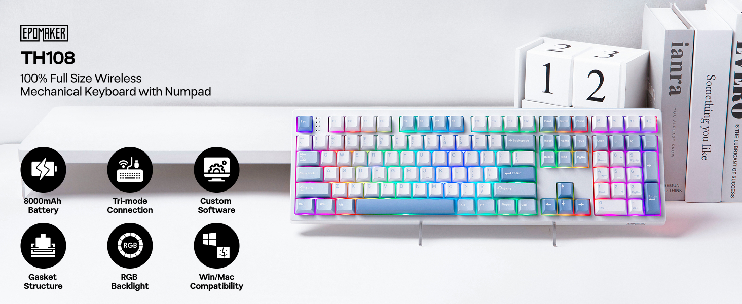 TH108 Wireless Gaming Keyboard