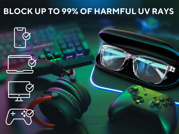 Block up to 99% of harmful rays