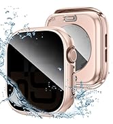 Tensea (2-in-1) for Apple Watch Screen Protector Case Series 10 SE 9 8 7 6 5 4, Waterproof Protec...