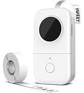 Phomemo Label Maker Machine with Tape, D30 Bluetooth Thermal Mini Label Printer for Organizing St...