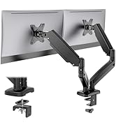 DUMOS Dual Monitor Stand for Desk, Gas Spring Monitor Arm for 2 Monitors Max 32 Inches, Fully Adj...