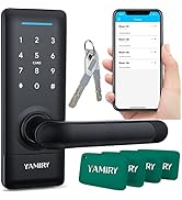 Smart Door Lock, Keyless Entry Door Lock for Front Door, Yamiry Digital Keypad Door Lock with Han...
