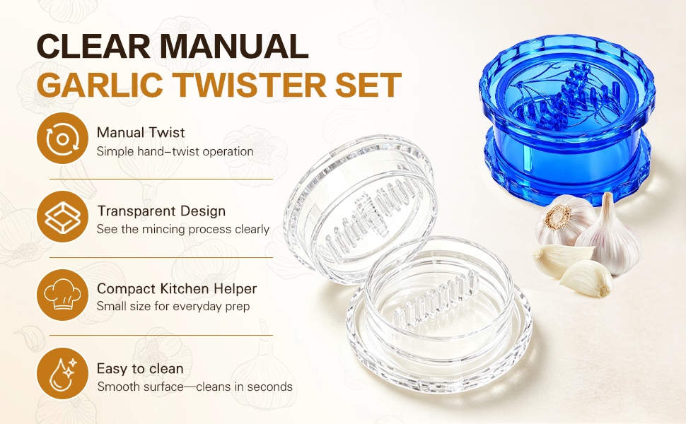 Manual Garlic Twister Mincer