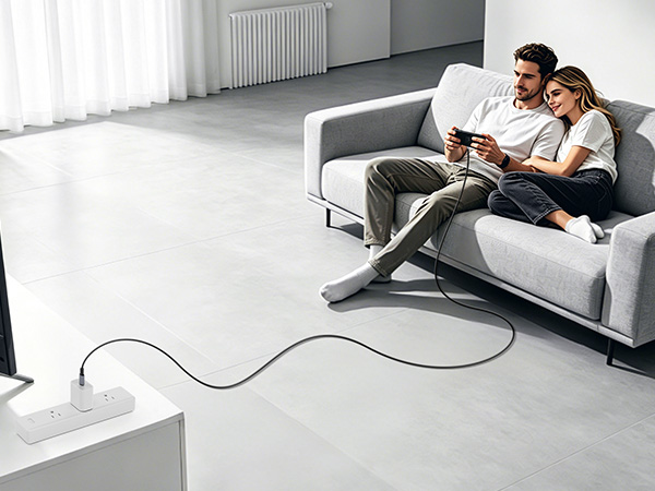 Long USB-C Fast Charging Cable for Gaming &amp;amp; Home Use