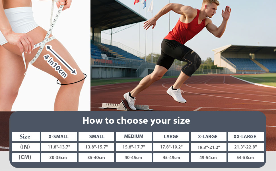 copper knee compression sleeve women