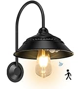 Aqonsie Solar Barn Light Outdoor with 3 Lighting Modes &amp; Motion Sensor Solar Wall Sconces Rustic ...