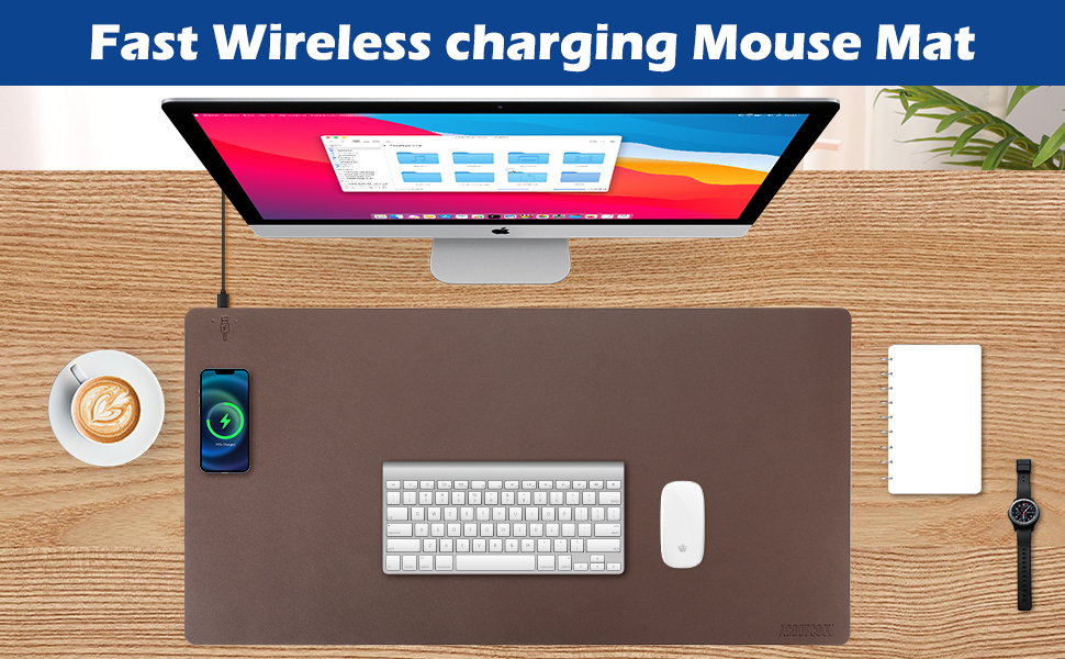 Wireless Charging Mouse Pad