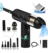 Compressed Air Duster and Vacuum 2 in 1, Keyboard Cleaner, 90000RPM/125000PA Rechargeable Electri...