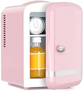 Antarctic Star 4L/6 Cans Compact Refrigerator,Portable Mini Fridge Skin Care,Cooler and Warmer fo...