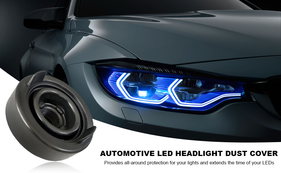 This car headlight dust cover is manufactured from high-quality rubber