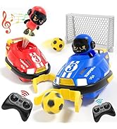 bessome Remote Control Bumper Car Toy Set of 2 Players Football Games|Toddlers Mini RC Car Toys w...