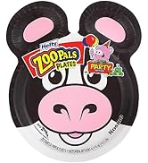 Hefty Zoo Pals Party Edition Paper Plates for Kids, Assorted Animal Designs, 7.75 Inches with Two...