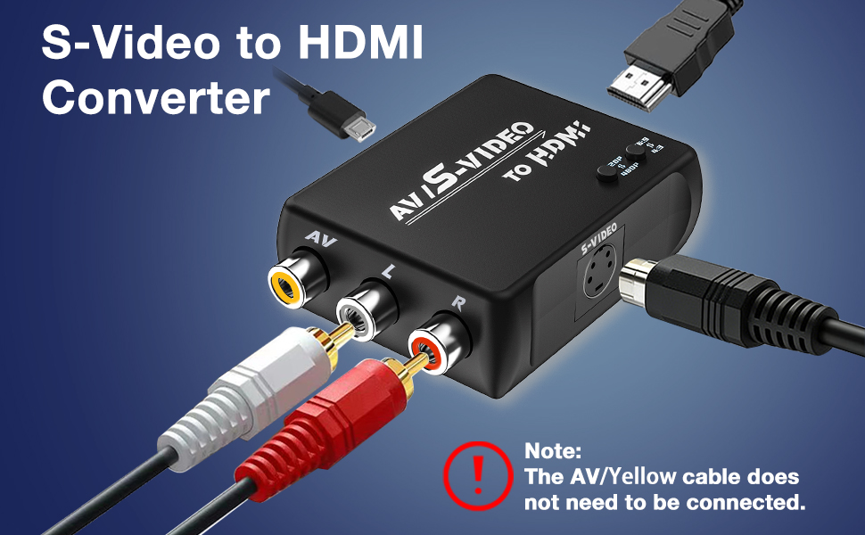 S Video to HDMI Converter
