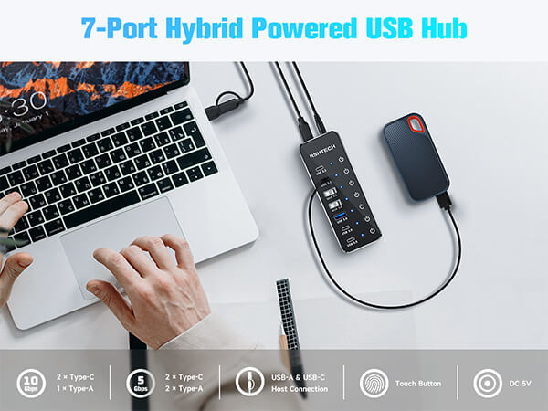 7-in-1 usb c 3.2 3.0 hub