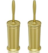 UPTRONIC Toilet Brush, Metal Toilet Brush and Holder Set with Extra Long Handle Durable Bristles ...