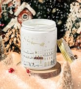 Fieldspark Christmas Candles Scented with Warmer LED, Fall Holiday Candles Christmas Tree Colorad...