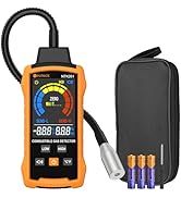 Neoteck Natural Gas Detector Gas Leak Detector with 12” Gooseneck Combustible Gas Detector with A...