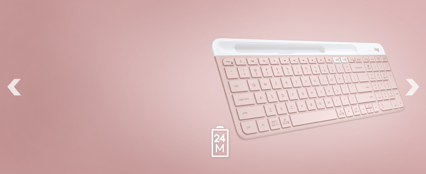 angle zoom on k585 slim wireless tenkeyless rose keyboard