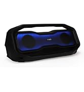 Altec Lansing Rockbox 2.0 Portable Bluetooth Wireless Speakers with Led Lights, IP67 Waterproof a...