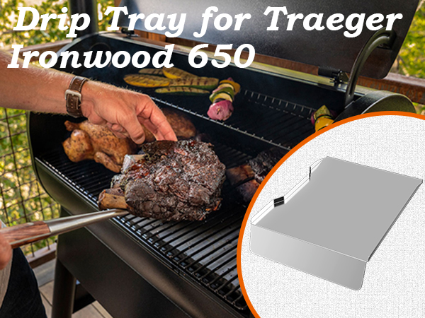 Drip Pan Heat Baffle Replacement for Traeger Ironwood 650 Pellet Smoker Grill
