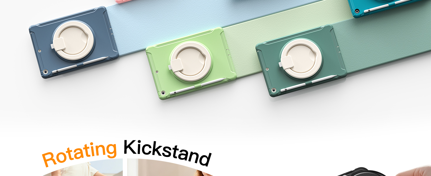 pastel-colored ipad case for ipad 7th/8th/9th gen