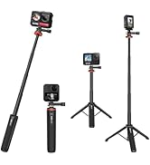UURIG 20.1" Mini Extendable GoPro Tripod Portable Selfie Stick Tripod Camera Tripod for GoPro Max...