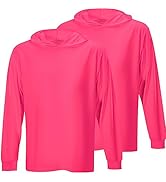 ProtectX High Visibility Sun Protection Lightweight Long Sleeve Hoodie, UPF 50+ Quick-Dry, SPF UV...