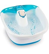 HoMedics Bubble Mate Foot Spa, Toe Touch Controlled Foot Bath with Invigorating Bubbles and Splas...