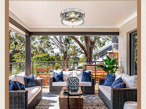 brushed nickel ceiling light