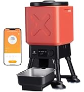 Automatic Dog Feeder for Large Dogs, 14L Capacity, Remote Feeding, Anti-Blockage System, Timed Au...